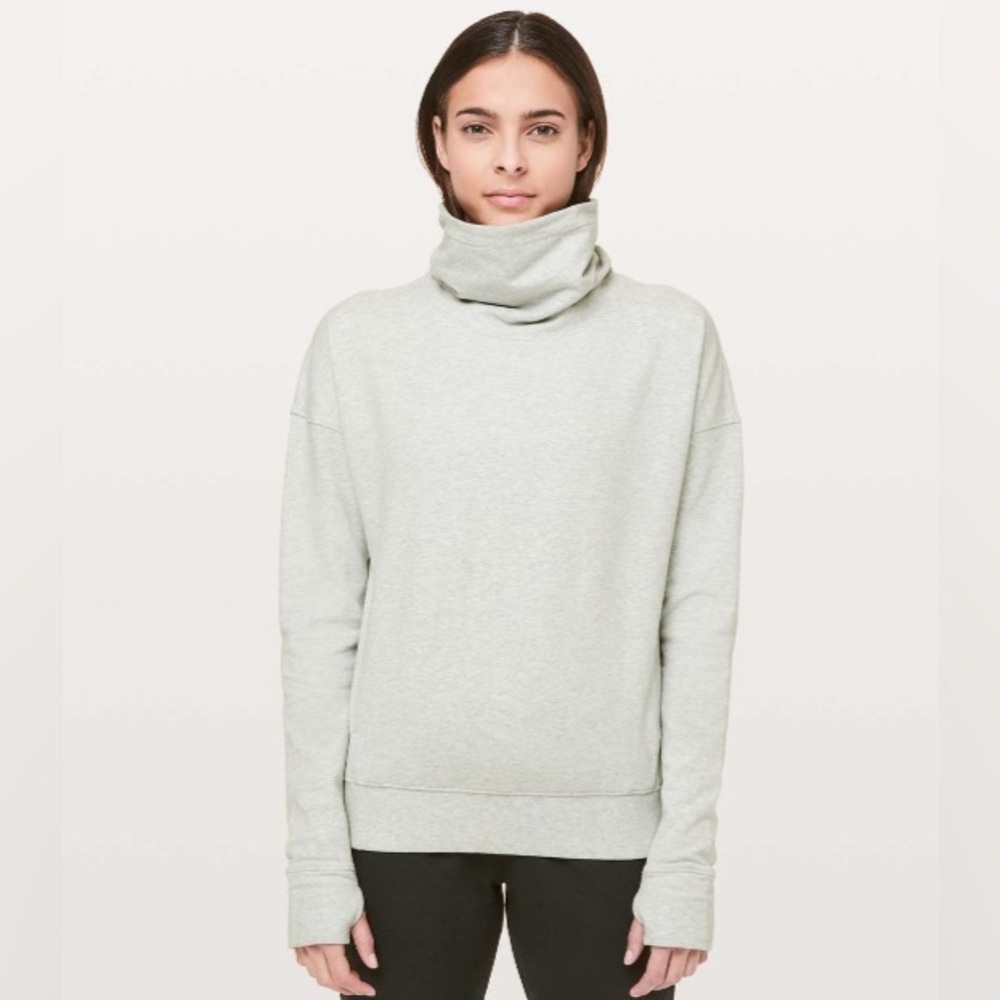Womens Lululemon Go Forward Pullover grey size 10